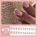 French Tip Press on Nails - Short Square Press On Nails with Nail Tips Colourful Rhinestones chain Design press on nails Acrylic False Nails Cute Artificial Nails - Buy Online on GoSupps.com