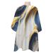 Navy Blue Gold Barber Cape - Salon Hair Cutting Cape for Women Men Kids Adults Marble Modern Art Abstract Gradient Gray Haircut Cape with Elastic Neckline Hairdressing Stylist Cape Gown Accessories