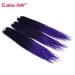 6 Packs Eunice Hair Long Braids Extensions 24 Inch - T1B/Purple Kanecalon for DIY Crochet - 100g/Pack - Buy Online on GoSupps.com