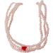 KUAIYIJU Stylish Love Pendant Necklace - Elegant Layered Pearl Clavicle Chain for Trendy Ladies | International Shipping Available - Buy Online on GoSupps.com