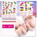 Nail Art Lines Stripe Rose Flowers Waved Shining Decals Transfer Stickers 3D Nail Sticker Nail Art Decoration(16) Style16 - Buy Online on GoSupps.com