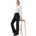 Women's Stretchy Bootcut Dress Pants - Black, 30/32 Inseam, Office Work Business Casual Slacks with Pockets - Buy Online on GoSupps.com