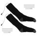 1Pair Smart Heating Stockings Winter Ski Keep Warm Unisex Electric Heat Socks(Black)