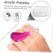 FRCOLOR Lot de 2 Palettes Acryliques Transparentes pour Nail Art Palettes Portables Carr es de Maquillage de Salon L g res et Faciles Nettoyer Outil Professionnel pour M langer Couleurs - Buy Online on GoSupps.com