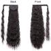 JessLab 24 Inch Corn Wave Drawstring Ponytail Extension | Medium Dark Brown (4#) | Heat Resistant Synthetic Hairpiece for Women - Buy Online on GoSupps.com
