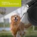 Retractable Dog Lead 8M/26ft Extendable Dog Lead Extendable with Non-Slip Handle & Adjustable Dog Lead with LED Flashlight Waste Dispenser Bags One-Hand Brake for Night Walking Running Jogging Black - Buy Online on GoSupps.com