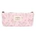 Linen pencil case/cosmetic bag pink
