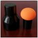 Makeup Sponge Non-latex Makeup Sponge Mushroom Head Powder Liquid Foundation Puff Dry & Wet Multi- function Cosmetic Tool Tamp Storage Box Makeup Sponge Holder(Orange and cap)