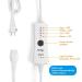 Ariliya XL Electric Heating Pad for Back Pain & Cramps Relief - 4 Heat Settings, 12 x 24, Beige - Buy Online on GoSupps.com