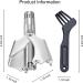 Buy Stainless Steel Manual Nose Hair Trimmer - Waterproof Battery-Free Perfect for Men & Women | Includes Cleaning Brush for Ear Moustache & Whiskers - Buy Online on GoSupps.com