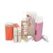 Epilwax Royal Complete Epilation Kit Bodies BikiniZone face with: wax warmer 3 roll-on wax 100 ml of pink 1 bikinizone 1 face 100 stripes 1 oil after depilation 250ml (Royal series CMV)