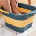 Ioiuskku Collapsible Foot Bath Pools - Large Capacity Multifunctional TPE Foot Spa for Home & Salon | Easy to Clean Light Blue - Buy Online on GoSupps.com