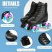 Women's Light Up Roller Skates - Adjustable Double Row Shiny Skates - Flash Wheel - US Women's 8.5/US Men's 7/EU39 - Buy Online on GoSupps.com