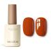 MEGIOR Pumpkin Gel Nail Polish 15ml Orange Gel Polish High Gloss Soak Off UV LED Nail Gel Polish for Nail Art Manicure Salon DIY Home Gift for Girls Pumpkin Party