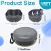 Eowppue Denture Case Portable Retainer Case Denture Bath Case with Strainer & Mirror Ideal for Dentures Retainers(Grey) - Buy Online on GoSupps.com