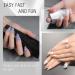 Aokitec 4-in-1 Fake Nail Tips Gel Kit with UV LED Lamp - 504 Almond Nails, Glue, Clipper & File | Nail Art DIY Medium Almond Clear - Buy Online on GoSupps.com