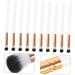 SOESFOUFU 10pcs Makeup Brush Concealer Brush Precision Eyeshadow Brush Eye Makeup Kit White Wooden Handle - Buy Online on GoSupps.com