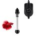 hygger Mini Inline Quartz Glass Aquarium Heater with External Controller, Adjustable Submersible Betta Fish Tank Thermostat 50W/100W 50W (5-15 gallon)