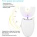 U-Shaped Electric Sonic Toothbrush for Adults | Wireless Charging Tooth Cleaner with Cold Light Teeth Whitening | Oral Care Tool for Travel & Home - White - Buy Online on GoSupps.com