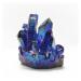 75g Crystal Cluster Specimen Blue Angel Aura Flower Natural Electroplating Gemstone Quartz Cluster Home Goods