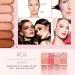 twcrvil Face Powder Cheek Blusher Long-Lasting Make Up Contouring Cosmetic Presents Accessories for Professional Salon Type 4 - Buy Online on GoSupps.com