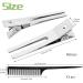 Ailvor 60 Piece Duck Hair Clips Set - Silver Metal Alligator Curl Clips & Comb for DIY Hair Styling - Ideal for Women & Girls - Buy Online on GoSupps.com
