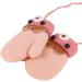 Infant Toddlers Winter Mittens | Cute Cartoon Gloves for Baby Girls Boys 0-3 Years | Dual Layers Plush Padded Knitted Mittens with Anti-Lost String - Pink - Buy Online on GoSupps.com