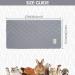 Scenereal Guinea Pig Cage Liner Fleece Liner 2 Pack - Strong Water Absorption Reusable Washable Pee Pads Soft and Comfortable Mat for Small Animals Chinchillas Rabbits Hamster Bunny 68.6cm x35.6cm(27in x14in) Grey - Buy Online on GoSupps.com