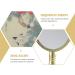 Minkissy Vintage Lighted Makeup Mirror - Portable Golden Hand Mirror for Women - Buy Online on GoSupps.com