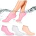 Nizirioo 3 Pack Moisturizing Socks - Gel Silicone Softening Socks for Dry Cracked Feet Care | Ideal for Women | Pink White & Skin Tones - Buy Online on GoSupps.com