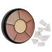 MEICOLY 6 Shades High Coverage Concealer Tattoo Cover Palette Cover Bruises  Tattoos  Age Spots  Vitiligo  Birthmarks with 8 pcs White Makeup Sponges Concealer Palette