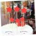 ERINGOGO 72 Pcs Birthday Party Golden Cake Toppers Cakes Love Cake Redhood Cupcake Topper The Wedding Party Toothpick Cake Decoration Party Stuff Wedding Cake Topper Insert Card Glitter - Buy Online on GoSupps.com