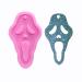 Shiny Glossy Halloween Skull Mask Ghost Shape Silicone Molds for DIY Craft Keychain Polymer Clay Mold Necklace Epoxy Pendant Jewellery Resin Crafting Making Backpack Cake Decor Fondant Mould