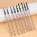 9 PCS Nail Art Brushes Set - Acrylic & Gel Polish Painting Tools for Manicure DIY - Buy Online on GoSupps.com