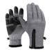 Womens Snow Overalls Snowboarding Gloves Gloves-Outdoor Warm Gloves Windproof Sports Riding Fleece with Non-Slip Warm Screen Waterproof Gloves Winter Running Winter Sports Grey-5 Small