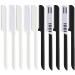 10 Pieces Eyebrow Razor for Women Facial Shaver Razor Brow Shaper Eyebrow Trimmer Dermaplaner Shaping Tool with Cover (Black White)