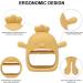 AIXMEET Baby Teething Mitten Toy - Silicone Teether for Babies (Yellow Chick) - Buy Online on GoSupps.com