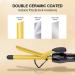 DAN Technology 5/8 Inch Tourmaline Ceramic Hair Curling Iron - Fast Heat LCD Display Auto Off - Perfect for Salons & Beauty Schools - Gold Black - Buy Online on GoSupps.com