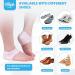 Hilph Silicone Heel Protectors - 4 Pairs | Cushioned Gel Heel Cups for Plantar Fasciitis & Achilles Tendinitis Relief | Moisturizing Pads for Dry Cracked Heels - Unisex - Buy Online on GoSupps.com
