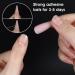 Molain 1200 Double Sided Nail Adhesive Tabs - 50 Sheets Super Sticky False Nail Glue Sticker - Waterproof & Breathable - Flexible & Ultrathin - Germany Jelly Gel - for Manicure - Buy Online on GoSupps.com