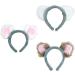 amangul Koala Headband Ear Hair Animal Headdress Decorative Ornament Crafts for Kid Girl Boys Festival Holiday Party Decoration(Pink And White) - Buy Online on GoSupps.com