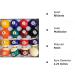 BILIYARD Pool Balls Set - Regulation Size 2-1/4 Inch Complete Set of 16 Resin Billiard Table Balls - Buy Online on GoSupps.com