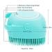 Molain Silicone Dog Cat Bath Brush Comb - Soft Grooming & Massage Brush with Shampoo Dispenser (Blue) - Buy Online on GoSupps.com