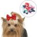 JOCXZI Pack of 15 dog hair bows dog hair accessories hair bows dog headdress for long hair pets dogs cats puppies 10 colours - Buy Online on GoSupps.com