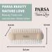 Pack of 3 PARSA Beauty Nature Love Double-Sided Nail Brushes - Hand Washing Brush Set in Beige - Buy Online on GoSupps.com
