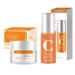 Vitamin C Face Mist&Vitamin C Cream Hydrating Face Mist&Anti Aging Cream Set Vitamin C Serum for Face Relieves Redness Skincare Set Brighten&Improve Uneven Skin Relieves Dark Spots Spray Moisturiser