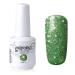 Vishine Soak-off Gel Polish Lacquer Nail Art UV LED Manicure Varnish 15ml Glitter Forestgreen(334) #334