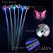 Ludress LED Butterfly Hair Clips - Pack of 5 Multicolor Festival Light up Hair Pins for Women and Girls - Fiber Optic Glowing Hair Accessories for Cosplay and Parties - Buy Online on GoSupps.com