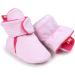 LACOFIA Baby Boys Girls Anti-Slip Soft Sole Slipper Booties 6-12 Months - Pink Stripes - Buy Online on GoSupps.com