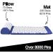 Komodo Acupressure Mat with Pillow & Ball Acupuncture Pin Massage Set (Blue) - Buy Online on GoSupps.com